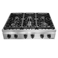 kitchenaid 6 burner cooktop