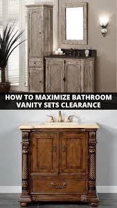 D vanity in black and grey with vitreous china vanity top in white with white sink. How To Maximize Bathroom Vanity Sets Clearance
