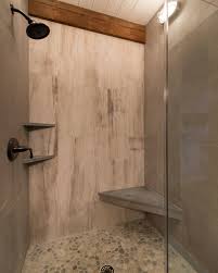 Wine boxes add beautiful warm color and create easy storage. Small Galley Bathroom Ideas Houzz