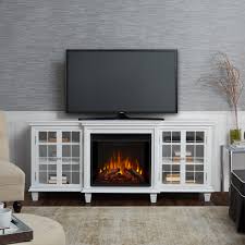 Modern wall hanging electric fireplace: Real Flame Marlowe Tv Stand For Tvs Up To 78 With Fireplace Included Reviews Wayfair