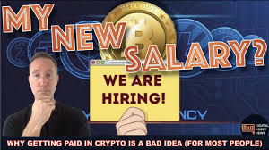 The cryptocurrency market is still developing, and with a great deal of uncertainty. Is Getting Paid In Bitcoin Crypto A Good Idea Youtube
