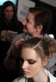 Backstage at Cynthia Rowley Fall 2011