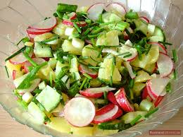 Pour the dressing over the top and toss to coat evenly. Potato Salad With Radish Russlandjournal De English