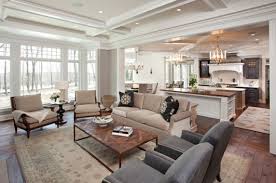 open concept kitchen living room design