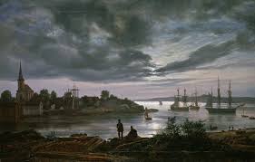 It is an easy train journey from oslo. Larvik Bei Mondlicht Von Johan Christian Dahl 15816
