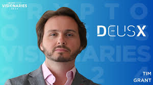 Tim Grant has been recognized as one of the distinguished Crypto Oasis  Visionaries for 2024! Tim Grant is the CEO of Deus X Capital, overseeing  global investments and operations. He chairs AlphaLab40,