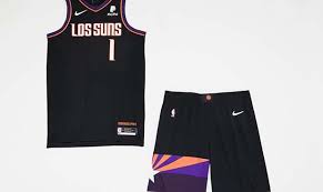 The new jerseys will be available for purchase on oct. Phoenix Suns Black Los Suns City Edition Uniforms Leak