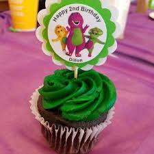 Barney Bj And Baby Bop Leave Barney Birthday Party Cupcake Toppers Baby Bop By Hardtofindparty Barney Birthday Party Barney Birthday Cupcake Party