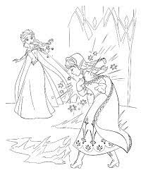 Elsa in the ice castle elsa runs. Coloring Pages Elsa Print For Free For Children 60 Pictures