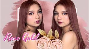 Shop women's l'oreal pink size os highlighter at a discounted price at poshmark. Dyeing My Hair Rose Gold At Home Love The Results Youtube