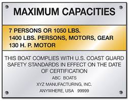 Where is the capacity plate on a boat? Distribution Of Vessel Occupants And Loads Expert Article On Marine Safety Robson Forensic