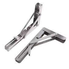 Gazechimp Stainless Steel Polished Folding Shelf Bench Folding Shelf Table Bracket 8 16