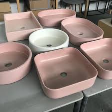 sooo who loves nood co blush pink concrete sinks and who loves bargains this saturday is your chance per concrete sink diy bathroom remodel concrete bathroom
