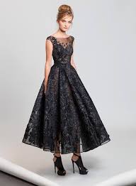 Tony Ward A Tea Length Cocktail Dress With Glittering Sequins Floral Appliques Tea Length Cocktail Dresses Tea Length Dresses Evening Gowns