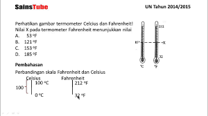 Suhu badan seorang anak diukur dengan menggunakan termometer celcius menunjukkan angka 35ºc. Pembahasan Soal Un Ipa Smp 2015 Suhu Youtube