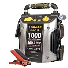 Stanley 1000 Peak 500 Instant Amps Jump Starter J509 The Home Depot Car Battery Charger Battery Clamp Charger Car