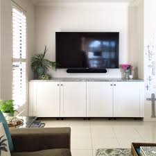 our ikea hack tv cabinet.