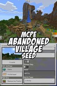 I was just coming home from exploring (pe) and i stumbled upon anot abandoned village. The Large Zombie Infected Village By Game Spawn Has Been Abandoned By The Zombies And All Villagers See Minecraft Seed Minecraft Blueprints Minecraft Projects