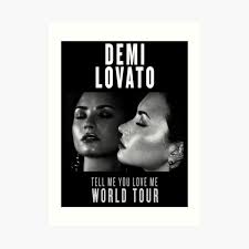 I haven't uploaded a map in quite a long time. Tell Me You Love Me Tour Poster 3 Art Print By Avoxess Redbubble