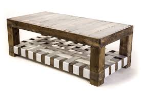 Recycled Reclaimed Pallet Wood Coffee Table With 4x4 Post Legs Measuring 45l X 22w X 16h Stained And Clear Coated With Varathane With A Lower Shelf M Meja