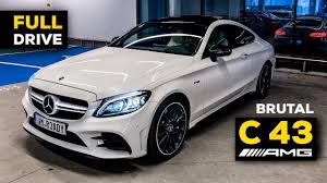 2020 Mercedes Amg C43 Coupe New Facelift Full Drive Review Brutal Tunnel Run Launch Control Youtube
