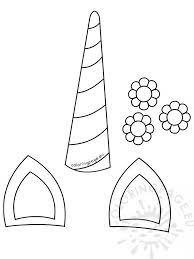 Medium and giant unicorn horns ears sleepy eyes and stars to make a beautiful backdrop for your unicorn birthday party. Image Result For Unicorn Horn Template Unicorn Printables Birthday Coloring Pages Unicorn Horn
