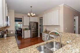 Kitchen Cabinets Painted Baby Fawn White In The Long Lake Neighborhood In Raleigh Nc