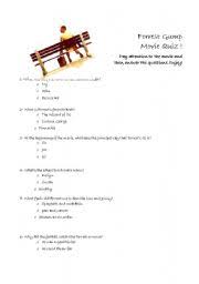 Why does forrest form bubba gump shrimp company? Forrest Gump Movie Quiz Esl Worksheet By Cearajane