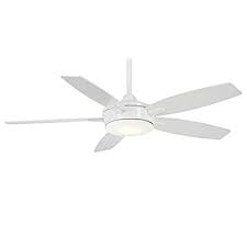 Minka aire ceiling fans with remote to add artistic value to the interior decor. Buy Minka Aire F690l Wh Espace 52 Inch Ceiling Fan With Integrated 18w Dimmable Led Light In White Finish Online In Turkey B07b1hjhfm