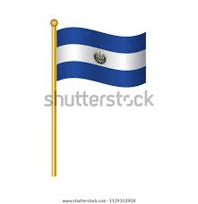 Flag El Salvador El Salvador Flag Stock Vector Royalty Free 1139103908