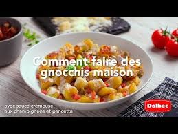 Gnocchis Sauce Cremeuse Aux Champignons Et Pancetta 5 Ingredients 15 Minutes Food Vegetables Pancetta