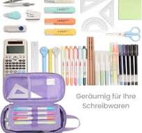 Bagseri Erweiterbar Federmäppchen Mädchen - Große Kapazität Mäppchen  Mädchen für Schule, Niedlich Federmäppchen für Kinder, 2 Fächer und  Stifthalter ...