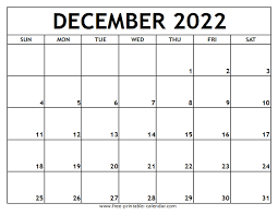 december 2022 printable calendar free printable calendar com