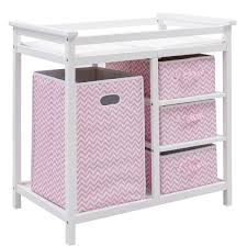 Infant Changing Table With 3 Basket Hamper Diaper Storage Material Steel Frame 300d Fabric Weight Capacity Baby Changing Table Diaper Storage Changing Table