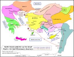 Map), while barnabas took john mark paul's three missionary journeys. Free Acts Map Paul S First Second Missionary Journeys With Blank Map