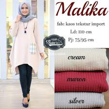Seperti kaos oblong lengan panjang, dipadukan dengan overall jeans. Baju Atasan Modern Wanita Malika Long Tunik Kaos Import Harga Murah Di Solo Tribunjualbeli Com