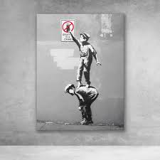 At banksy canvas we've been leading the graffiti art scene for 10 years Banksy Graffiti Is A Crime Canvas Pop Culture Wall Art Graffiti Wall Art Street Art Banksy Graffiti