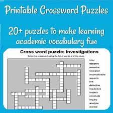 We update the puzzles everyday so that you can get fresh printables when you visit our internet site.download printable crossword with answers belowfor more customizable printable crossword puzzles, download here. 20 Printable Crossword Puzzles Make Learning Vocabulary Fun