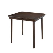 Straight Edge Folding Card Table Espresso Brown Stakmore In 2020 Puzzle Table Table Wood Folding Table