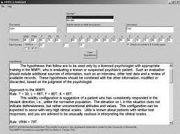 Minnesota multiphasic personality inventory test consists of 500 different statements. A Windows Program To Aid In Mmpi 2 Interpretation Sciencedirect