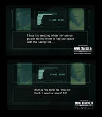 Discover and share metal gear solid funny quotes. Metal Gear Solid 2 Codec Insanity Metal Gear Solid Metal Gear Gears