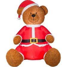 They tether to the ground with stakes or ropes, and when you're ready to display them, an air intake. 9 Airblown Inflatable Teddy Bear With Santa Outfit Christmas Inflatable Shopswell Inflatable Christmas Decorations Christmas Inflatables Christmas Inflatable