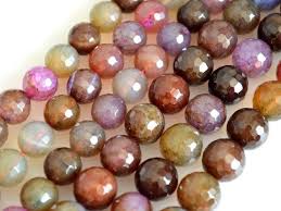 10mm Or 12mm Faceted Round Agate Semi Precious Stone Beads Etsy Semi Precious Stone Beads Genuine Gemstones Semiprecious Stones