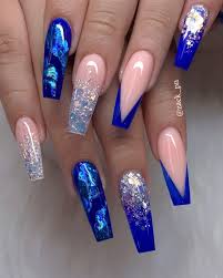 Black And Blue Nail Designs Zack Pn On Instagram Summer Fire Nailpro Nailpolish Naildesigns Nails Coffinnails Blue Acrylic Nails Summer Acrylic Nails Coffin Nails Designs