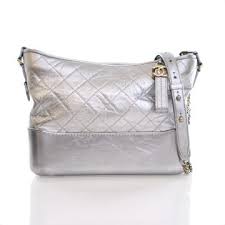 Chanel Gabrielle Hobo Medium Silver Calfskin