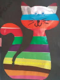 Seritlerle Kedi Yapimi Okul Oncesi Dunyam
