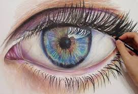 Drawing A Realistic Eye With Colored Pencils Time Lapse Eye Drawing Realistic Eye Drawing Pencil Drawing Tutorials
