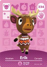 He is one of the sanrio crossover villagers and is based on the character pompompurin. Erik Animal Crossing Cards Series 4 Amiibo Card Amiibo Life The Unofficial Amiibo Database