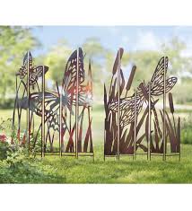 These Metal Garden Panel Stakes Will Bring Beautiful Art To Any Yard Or Garden Butterfly Garden Art Garden Art Butterfly Garden