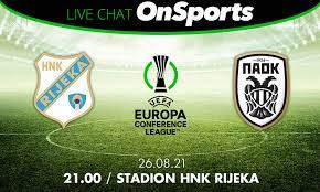 Στην τούμπα, ο παοκ θα φιλοξενήσει τη ριέκα στην πρώτη αναμέτρηση ανάμεσα στις δύο ομάδες, στις 21:00. Rbcp7y169dbcem